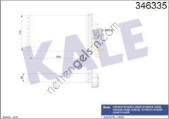 KALE 346335 KALORIFER RADYATORU VOYAGER III - DODGE CARAVAN - PLYMOUTH VOYAGER-GRAND VOYAGER  CHRYSLER BİNEK KALORİFER RADYATÖRÜ