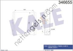 KALE 346655 KALORIFER RADYATORU PRIMERA 90>95 SUNNY 90>94 MICRA K11 92>00  NISSAN BİNEK KALORİFER RADYATÖRÜ