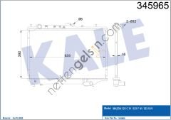 KALE 345965 MOTOR RADYATORU MAZDA 323 C IV / 323 F IV / 323 S IV  MAZDA BİNEK MOTOR SU RADYATORU