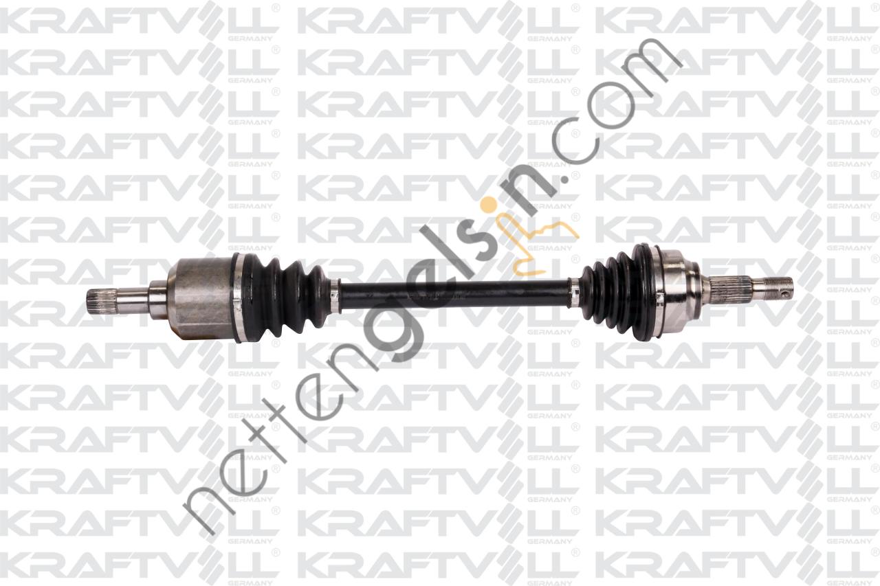 KRAFTVOLL 01010058 AKS ON SOL KOMPLE P407 C5 III (DIS FREZE:28 IC FREZE:24 BOY:669MM, CONTA CAPI: 58,40MM) DV6 (1,6HDI 16V) EW10J4 EW10A (2,0 16V) EW7J4 EW7A (1,8 16V) P508 BE4R SANZIMAN  PEUGEOT-CITROEN BİNEK AKS MİLİ