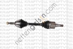 KRAFTVOLL 01010074 ON AKS KOMPLE SOL CONNECT 1.8TDCI 75PS 90PS 110PS 02>13 IC FREZE 26. DIS FREZE 25. UZUNLUK 632MM  FORD BİNEK AKS MİLİ