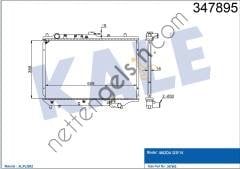KALE 347895 MOTOR SU RADYATORU MAZDA 323 HB 1990 1994 MANUEL VITES  MAZDA BİNEK MOTOR SU RADYATORU