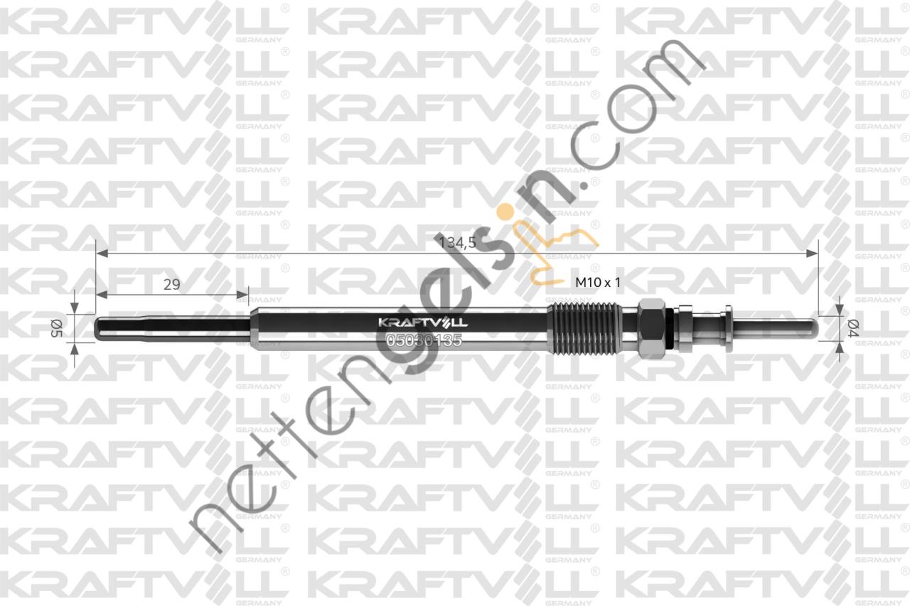 KRAFTVOLL 05030135 KIZDIRMA BUJISI BMW E38 E65 E66 N67   BMW BİNEK BUJİ