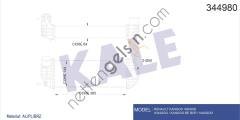 KALE 344980 TURBO RADYATORU KANGOO III 1,5DCI K9K  RENAULT BİNEK TURBO RADYATÖRÜ