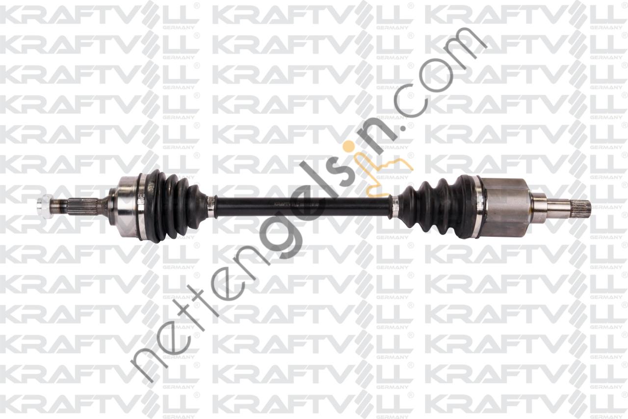 KRAFTVOLL 01010052 AKS ON SOL KOMPLE 207 DIS FREZE 21. DIS FREZE 22. BOY 655 MM. CONTA CAPI 48MM EP3-EP3C-DV4C DV4TD 1.4HD 06--->  PEUGEOT-CITROEN BİNEK AKS MİLİ