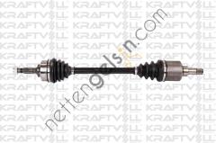 KRAFTVOLL 01010052 AKS ON SOL KOMPLE 207 DIS FREZE 21. DIS FREZE 22. BOY 655 MM. CONTA CAPI 48MM EP3-EP3C-DV4C DV4TD 1.4HD 06--->  PEUGEOT-CITROEN BİNEK AKS MİLİ