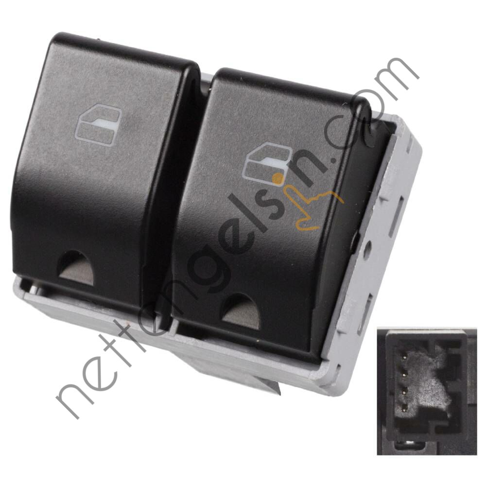 SWAG 33100040 CAM ACMA KAPAMA ANAHTARI ON POLO SOL CIFTLI 02> CORDOBA 03>09 IBIZA 02>10 6Q0959858 (MCAR AN-406 EŞDEĞERİ) VW-AUDI-SEAT-SKODA BİNEK CAM AÇMA DÜĞMESİ