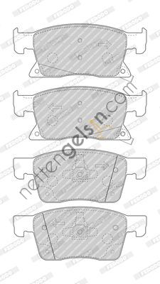 FERODO FDB4934 ON FREN BALATASI ASTRA K 15=> (16 INC) (155,2X62,3X19,5)  OPEL BİNEK FREN BALATASI