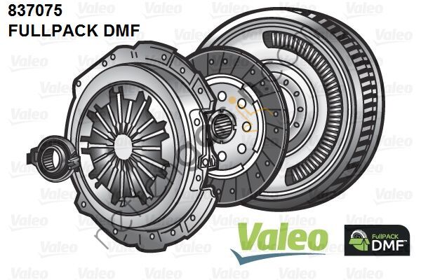 VALEO 837075 DMF VOLANT+DEBRIYAJ SETI+RULMAN VW CADDY III GOLF VI JETTA III 10> PASSAT 09> TOURAN 10> T6 T7 10> 1.6 &sol; 2.0TDI  VW-AUDI-SEAT-SKODA BİNEK DEBRİYAJ SETİ