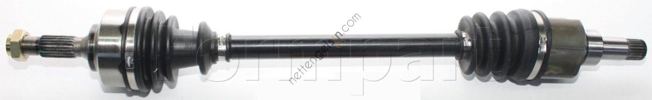 FORMPART 13380002/S AKS SOL KOMPLE C2 C3 C3 II (DIS FREZE: 22 IC FREZE: 21 BOY:637MM) DV4TD (1,4HDI 8V)  PEUGEOT-CITROEN BİNEK AKS MİLİ