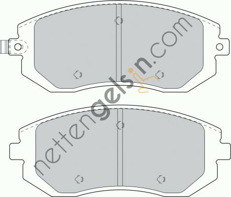 FERODO FDB1639 ON FREN BALATASI SUBARU IMPREZA 00-08 LEGACY 02-08 BRZ 12-> FORESTER 02-08 26296FE020 (DELPHI LP1718 EŞDEĞERİ) SUBARU BİNEK FREN BALATASI (ÖN)
