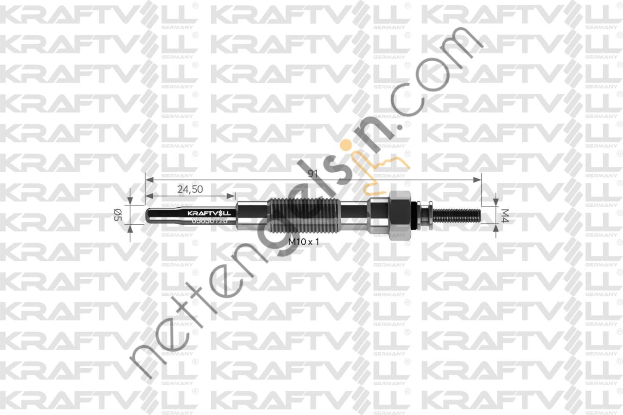 KRAFTVOLL 05030126 KIZDIRMA BUJISI 6,5V SUNNY-CHERRY-PULSAR 1.7 D  NISSAN BİNEK BUJİ