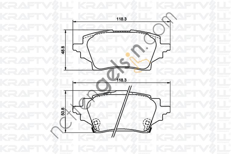 KRAFTVOLL 07010112 FREN BALATASI ARKA TOYOTA COROLLA 1.6 BENZINLI - 1.8 HIBRIT 2019->   TOYOTA BİNEK FREN BALATASI