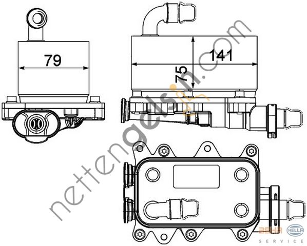 BEHR CLC19000P YAĞ SOĞUTUCUSU ŞANZ. RANGE VOGUE 3.0D(CLC19000P) UBC760011 LAND ROVER