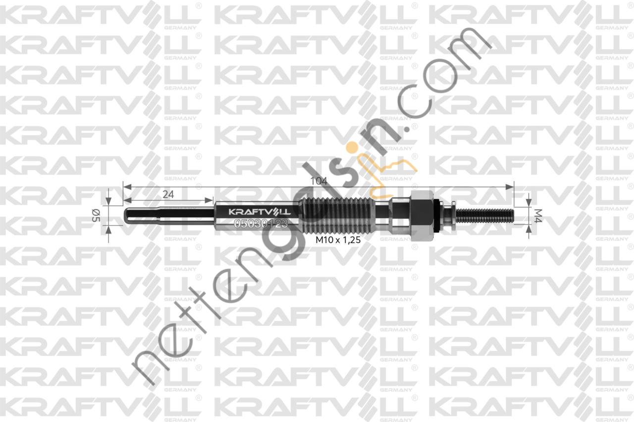 KRAFTVOLL 05030123 KIZDIRMA BUJISI 11V 4 RUNNER-LAND CRUISER 3.0 D  TOYOTA BİNEK BUJİ
