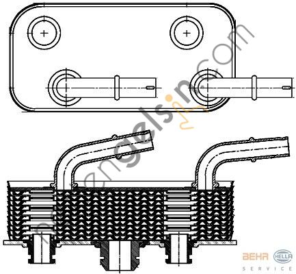 BEHR CLC180000S YAĞ SOĞUTUCUSU E-46&sol;83&sol;85 ŞANZIMAN 17227505826 BMW