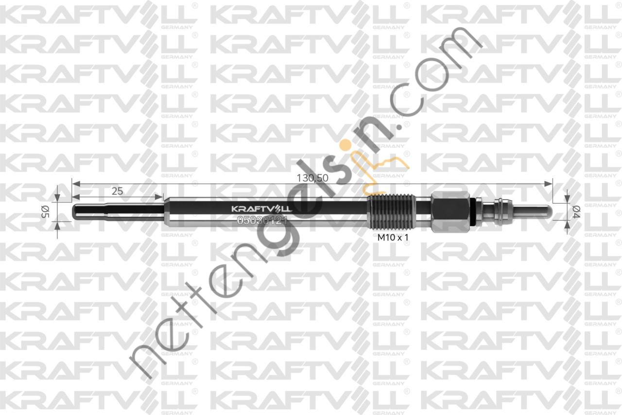 KRAFTVOLL 05030121 KIZDIRMA BUJISI 7V LIBERTY/ CHEROKEE 2.8 CRD  JEEP BİNEK BUJİ