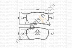 KRAFTVOLL 07010097 ON FREN BALATASI ASTRA K (CAP 276)  OPEL BİNEK FREN BALATASI