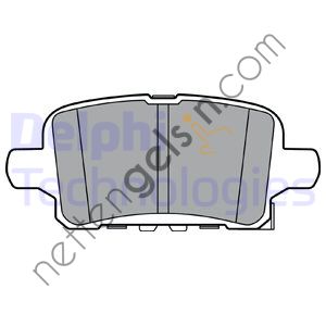 DELPHI LP3372 ARKA FREN BALATASI OPEL INSIGNIA B 17" 18->  OPEL BİNEK FREN BALATASI