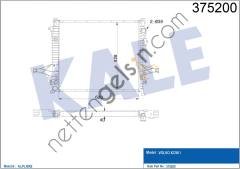 KALE 375200 MOTOR SU RADYATORU VOLVO XC90 I (AT) 620x528x42 05>14  VOLVO BİNEK MOTOR SU RADYATORU