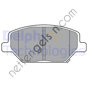 DELPHI LP3371 ON FREN BALATASI OPEL INSIGNIA B 17" 18->  OPEL BİNEK FREN BALATASI