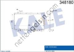KALE 348180 MOTOR SU RADYATORU TOYOTA RAV4 1994 2000 OTOMATIK VITES  TOYOTA BİNEK MOTOR SU RADYATORU