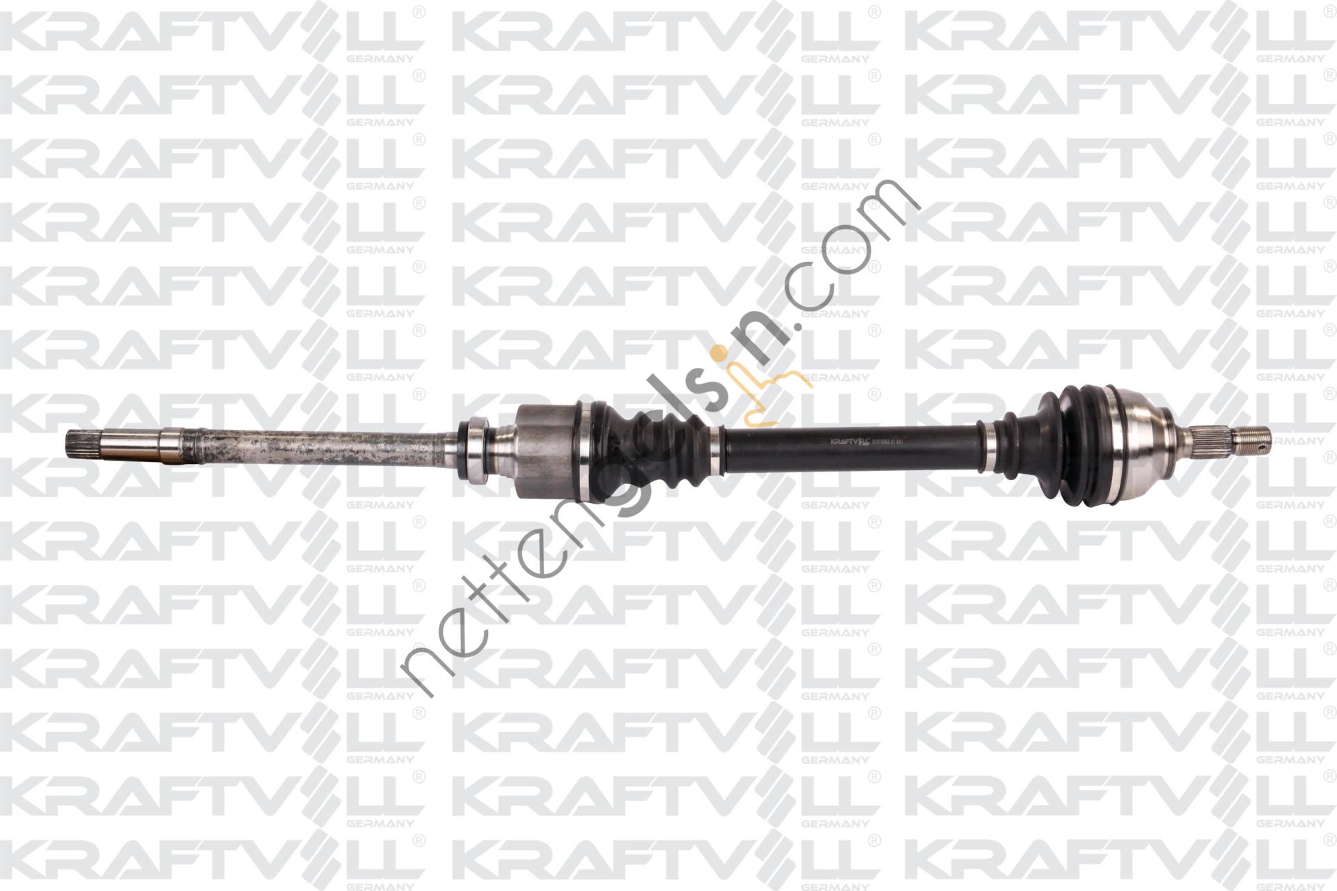 KRAFTVOLL 01010076 ON AKS KOMPLE SOL CONNECT 1,8TDCI 75PS / 90PS / 110PS 02>13 (DIS FREZE: 25, IC FREZE: 26, UZUNLUK: 630MM)  FORD BİNEK AKS MİLİ