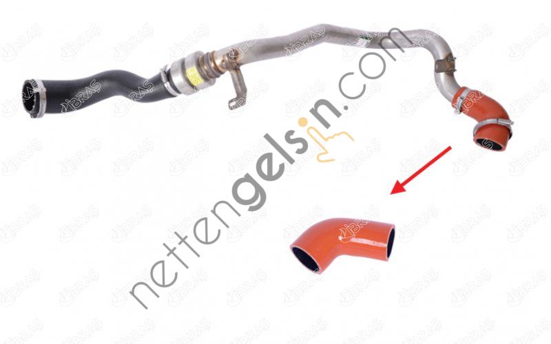 IBRAS 34902 TURBO HORTUMU LAND ROVER RANGE EVOQUE 2.2 D METAL BORU HARIC  LAND ROVER BİNEK TURBO HORTUMU
