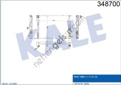 KALE 348700 MOTOR SU RADYATORU OTO/MANUEL TAPASIZ BMW E81 E82 E87 E88 E90 E91 E92 E93 X1 E84 Z4 E89   BMW BİNEK MOTOR SU RADYATORU