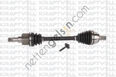 KRAFTVOLL 01010144 ON AKS SOL KOMPLE FOCUS II 1,4 &sol; 1,6 &sol; 1,8 04>11 FOCUS II C MAX 04>07 C MAX 07 &sol;> 1,6 &sol; 1,8 VOLVO S40 II V50 1,6 05> (DIS FREZE:36, IC FREZE:23, BOY:595)  FORD BİNEK AKS MİLİ