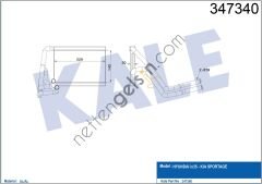 KALE 347340 KALORIFER RADYATORU IX35 2011>  HYUNDAI BİNEK KALORİFER RADYATÖRÜ