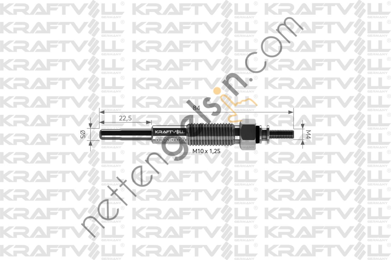 KRAFTVOLL 05030106 KIZDIRMA BUJISI 24V MAZDA TITAN PARKWAY  MAZDA BİNEK BUJİ