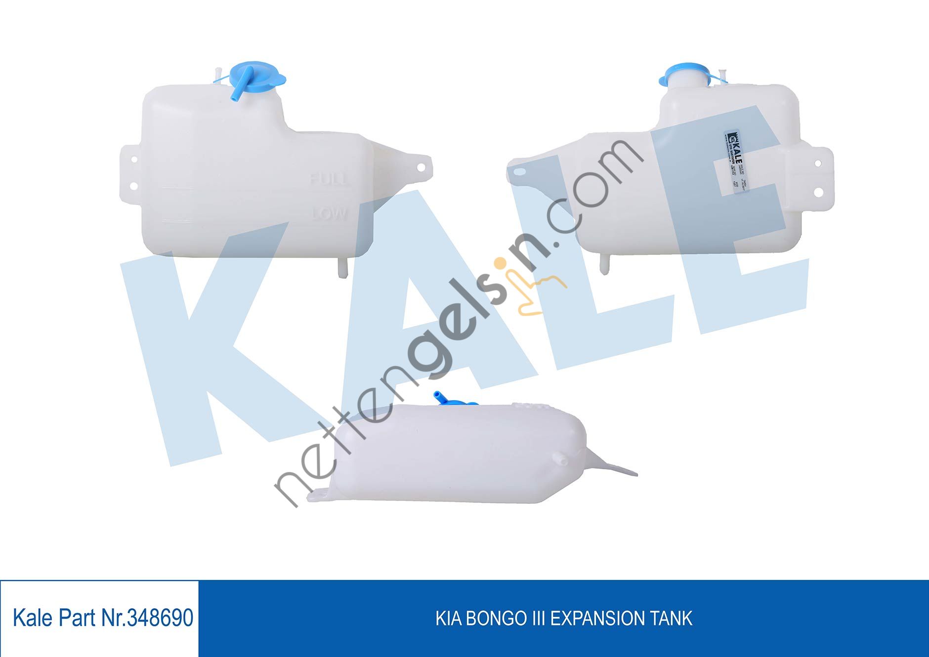 KALE 348690 RADYATOR YEDEK SU DEPOSU BONGO K2500 2004> (KAPAKLI)  KIA BİNEK YEDEK SU DEPOSU