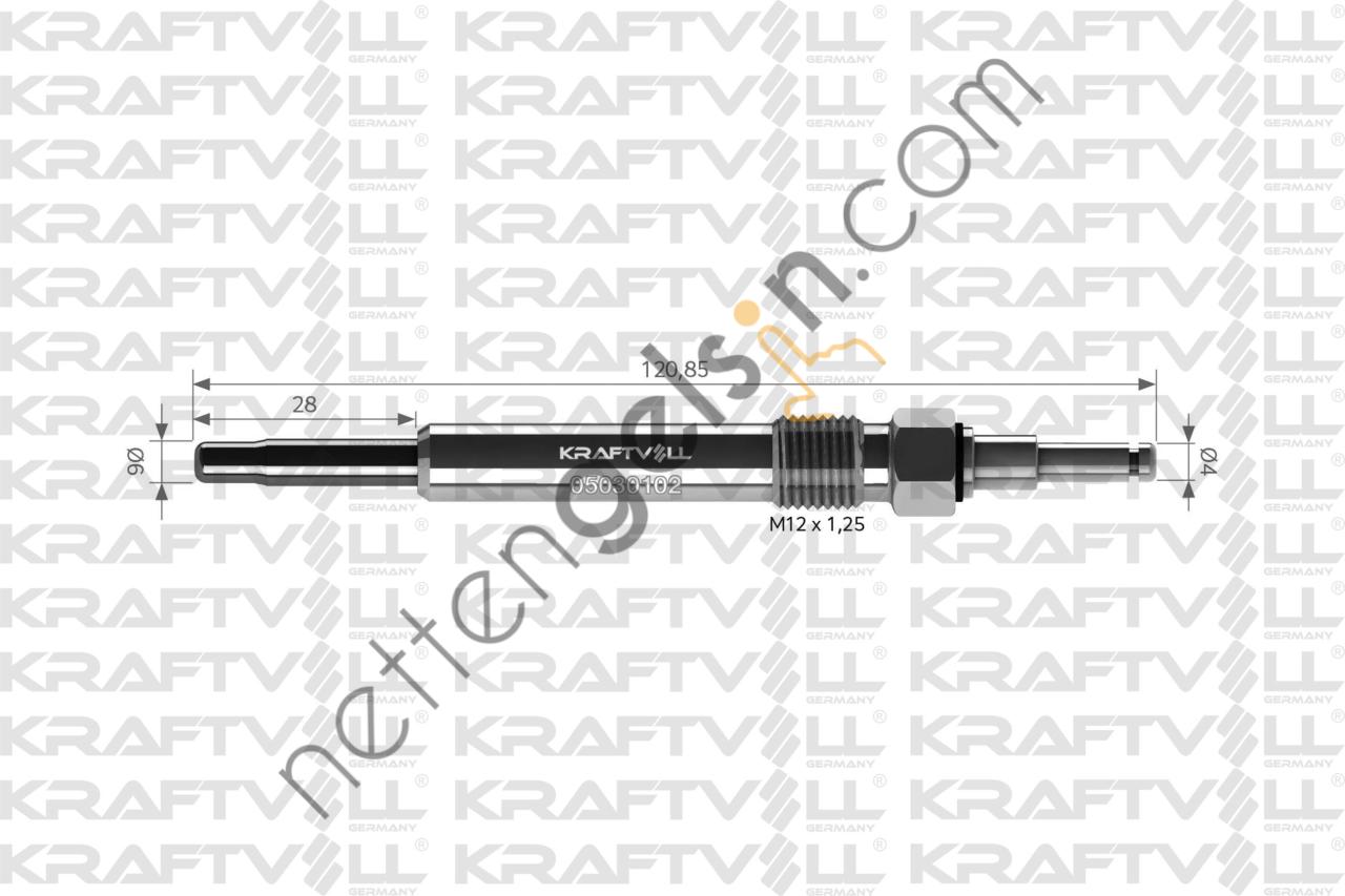 KRAFTVOLL 05030102 KIZDIRMA BUJISI W202 93>00 W124 93>95 W210 96>02 S124 93>96 S210 97>99  MERCEDES BİNEK BUJİ