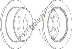 FERODO DDF1762C ARKA FREN DISKI JEEP COMPASS PATRIOT  JEEP BİNEK FREN DİSKİ