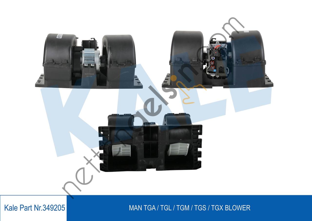 KALE 349205 KALORIFER MOTORU MAN TGA / TGL / TGM / TGS / TGX  MAN AĞIR VASITA KALORİFER MOTORU