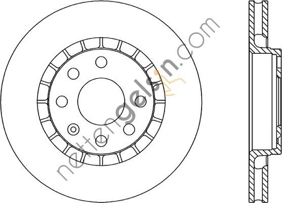 FERODO DDF206 ON FREN DISKI ASTRA F VECTRA A VECTRA B 1,6  OPEL BİNEK FREN DİSKİ