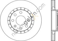 FERODO DDF206 ON FREN DISKI ASTRA F VECTRA A VECTRA B 1,6  OPEL BİNEK FREN DİSKİ