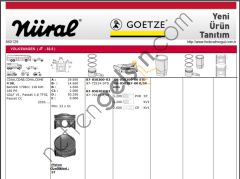 NURAL 8772514050000G PİSTON VW 1.8 TFSİ CDHA,CDAA,CDAB 83.00mm 23 pim 06H107065DF VW