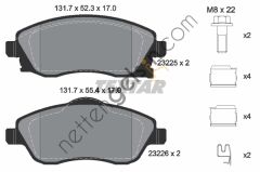 TEXTAR 2322501 FREN BALATASI OPEL CORSA C / COMBO C ÖN 1605081 OPEL