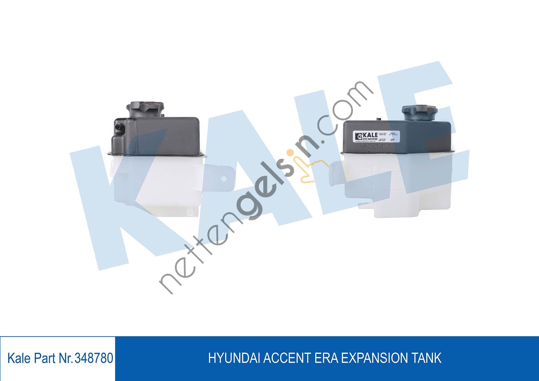 KALE 348780 RADYATOR YEDEK SU DEPOSU ACCENT ERA BENZINLI DIZEL 2006>2011 KAPAKLI  HYUNDAI BİNEK YEDEK SU DEPOSU