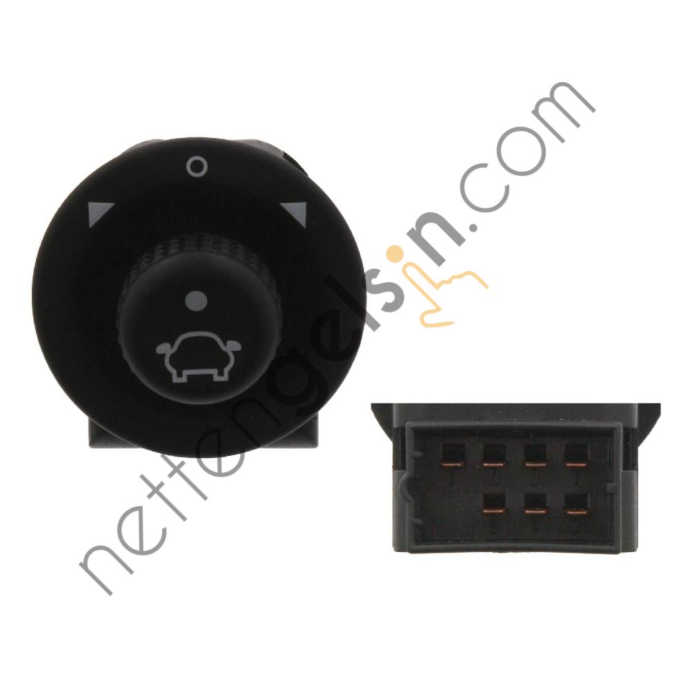SWAG 50934679 AYNA AYAR ANAHTARI TRANSIT V184 FOCUS (98 04) FIESTA FUSION CONNCET 02>14 CUSTOM 14> 0518981 (MCAR AN-345 EŞDEĞERİ) FORD BİNEK AYNA KUMANDA DÜĞMESİ