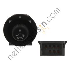 SWAG 50934679 AYNA AYAR ANAHTARI TRANSIT V184 FOCUS (98 04) FIESTA FUSION CONNCET 02>14 CUSTOM 14> 0518981 (MCAR AN-345 EŞDEĞERİ) FORD BİNEK AYNA KUMANDA DÜĞMESİ