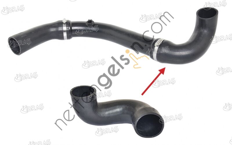 IBRAS 33543 TURBOSARJ HORTUMU SOL ALT (PLASTIK PARCA HARIC) E-CLASS W210 98>02 S210 99>03  MERCEDES BİNEK TURBO HORTUMU