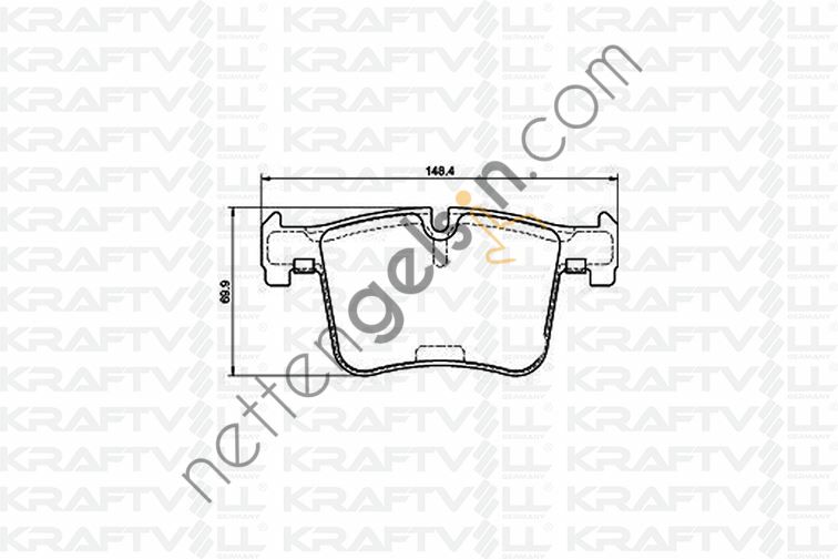 KRAFTVOLL 07010061 FREN BALATASI ON BMW F20 F30 X3 E83 F25  BMW BİNEK FREN BALATASI