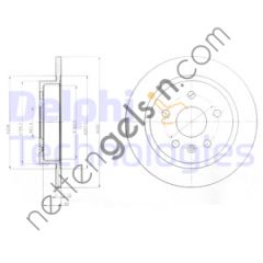 DELPHI BG4188 ARKA FREN AYNASI HAVALI INSIGNIA 1,4-1,6-1,8-2,0 08>>  OPEL BİNEK FREN DİSKİ