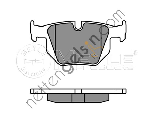 MEYLE 025 235 5017 FREN BALATASI E-90/91/92/93 ARKA 3421 6 791 938 34216769105 BMW