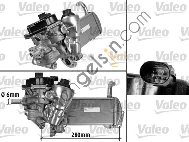 VALEO 700438 EGR VALFI AMAROK A4 Q5 2,0TDI 10>  VW-AUDI-SEAT-SKODA BİNEK EGR VALFİ