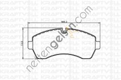 KRAFTVOLL 07010039 FREN BALATASI ON SPRINTER 3.5 311CDI 318CDI 324.224 211CDI 218CDI.5 T509CDI 511CDI 515CDI 06 / 06 >  VW-AUDI-SEAT-SKODA BİNEK FREN BALATASI