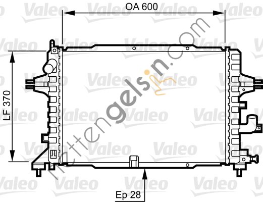 VALEO 734380 SU RADYATORU (BRAZING) ASTRA H Z13DTH Z17DTH Z17DTJ Z19DT ZFIRA B Z17DTJ A17DTJ Z19DT  OPEL BİNEK MOTOR SU RADYATORU